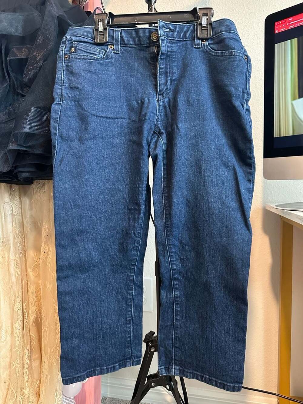 Michael Kors Woman Jeans Denim Capri Jeans,